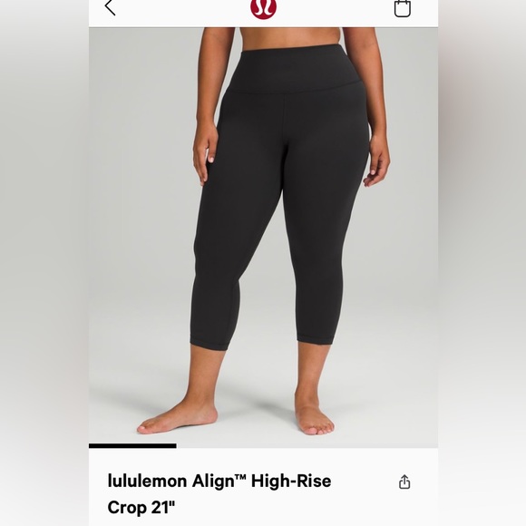 lululemon athletica Pants - Lululemon Align Hr Crop HIGH RISE 21”